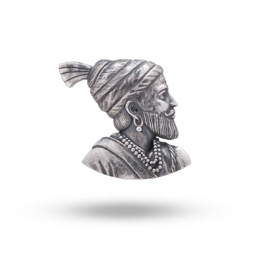 Chhatrapati Raje Shivaji Maharaj sterling Silver Brooch Pin