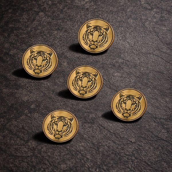 Fiery Tiger Buttons