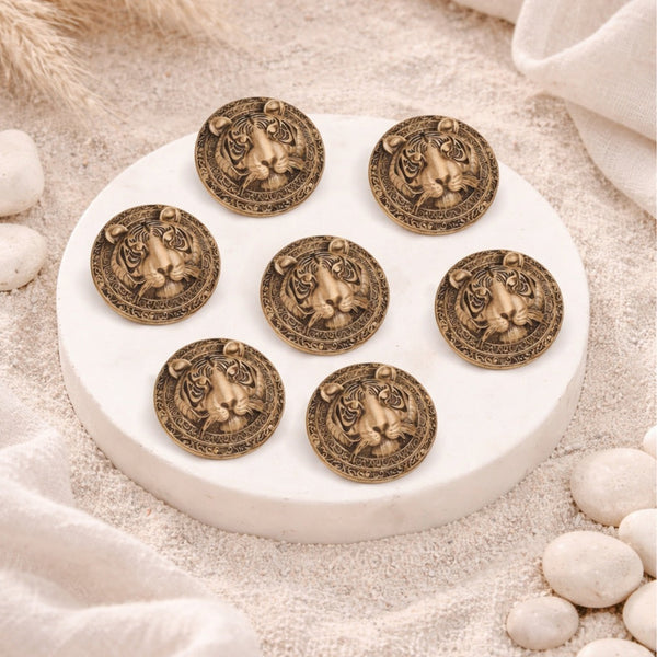 Fiery Lion Button