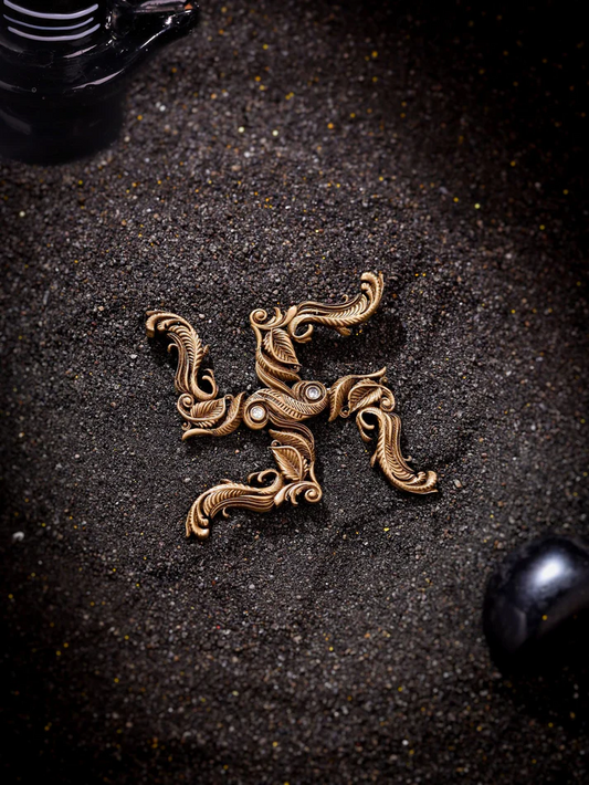 Swastik Brooch
